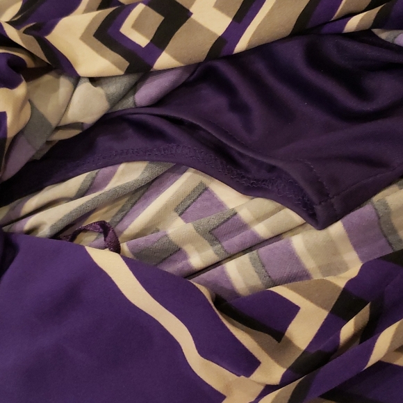 Jessica Simpson Purple,Tan & Black Dress size:M - Picture 13 of 15